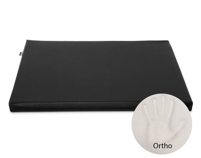 Bia Bed Ortho Matras, orthopedisch hondenmatras, zwart kunstleer