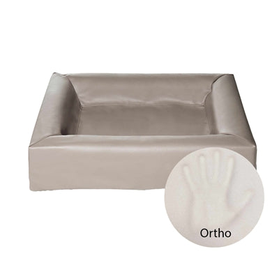 Bia Bed Ortho, orthopedische hondenmand, taupe kunstleer, BIA-2