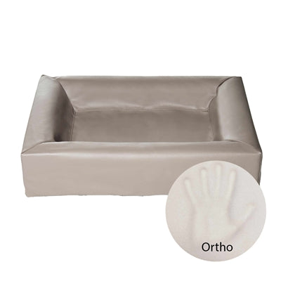 Bia Bed Ortho, orthopedische hondenmand, taupe kunstleer, BIA-3