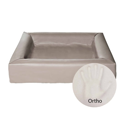 Bia Bed Ortho, orthopedische hondenmand, taupe kunstleer, BIA-4