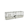 Savic Clubix 200, knaagdierkooi van 2 meter, zwart/lichtgrijs