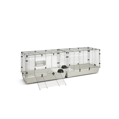 Savic Clubix 200, knaagdierkooi van 2 meter, zwart/lichtgrijs