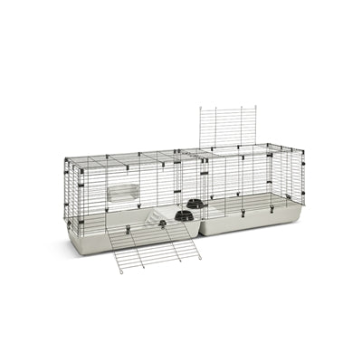 Savic Clubix 200, knaagdierkooi van 2 meter, zwart/lichtgrijs
