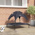 VidaXL Hondenbed 71 x 64 x 71 cm staal zwart-0